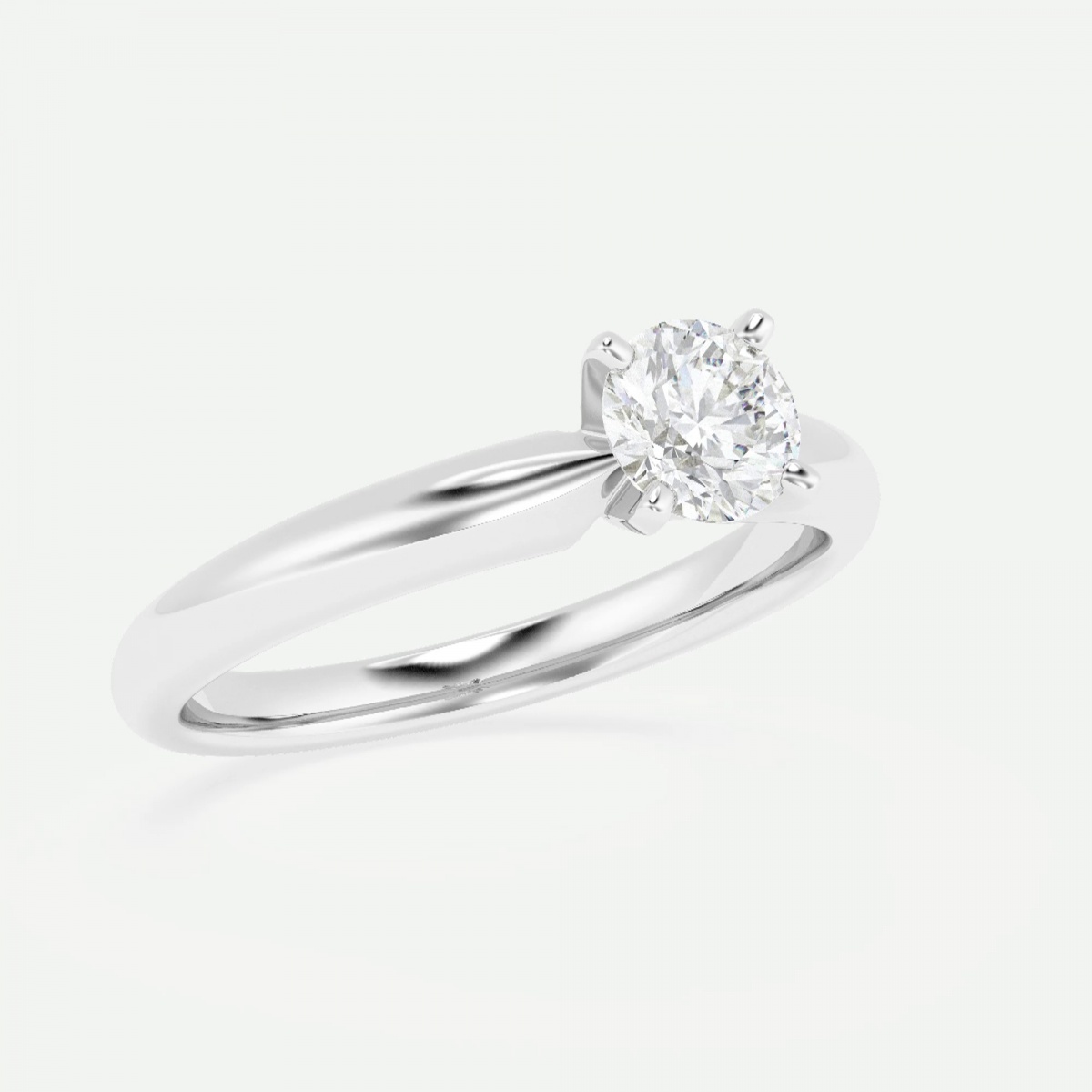 1/2 ctw Round Lab Grown Diamond Classic Solitaire Engagement Ring