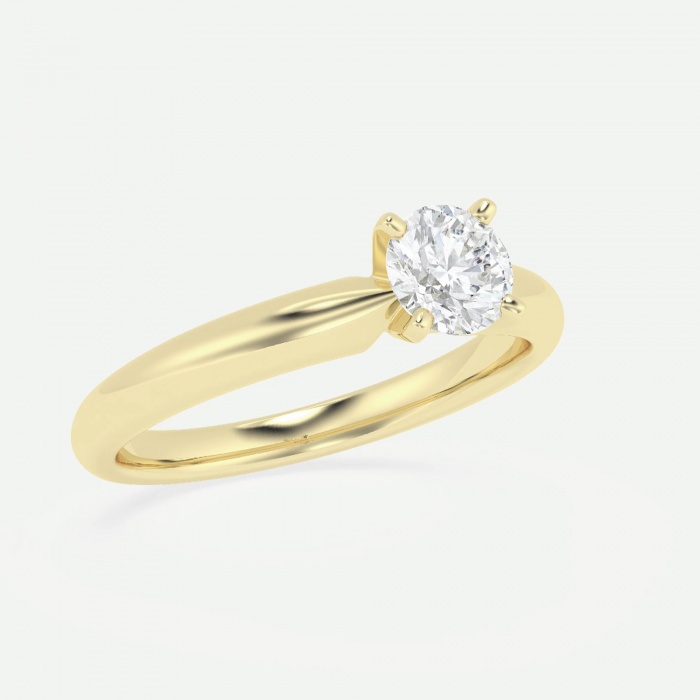 1/2 ctw Round Lab Grown Diamond Classic Solitaire Engagement Ring