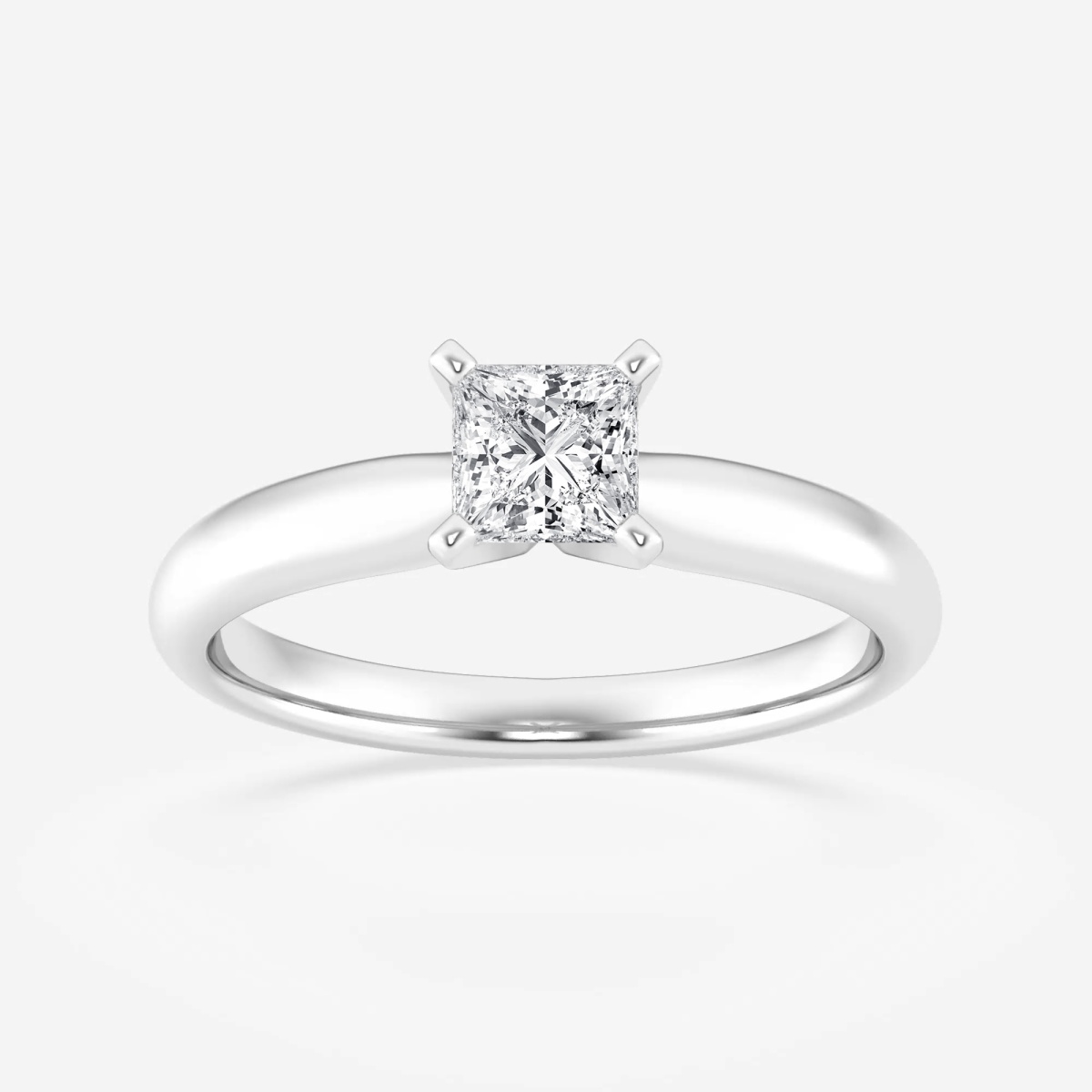1 ctw Princess Lab Grown Diamond Classic Solitaire Engagement Ring