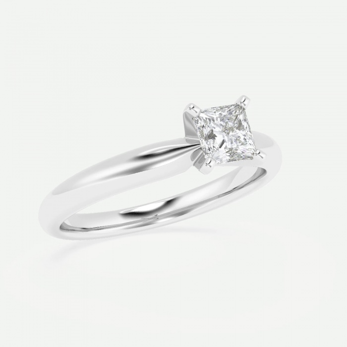 1 ctw Princess Lab Grown Diamond Classic Solitaire Engagement Ring