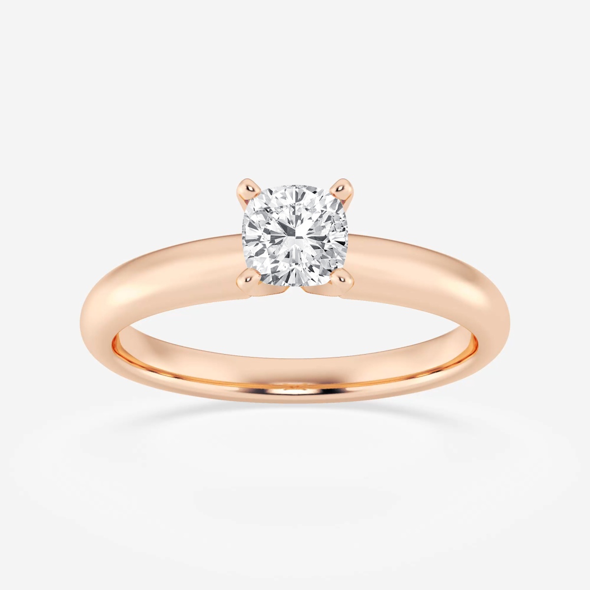 1/2 ctw Cushion Lab Grown Diamond Classic Solitaire Engagement Ring