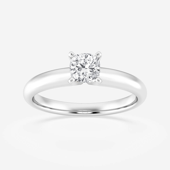 1/2 ctw Cushion Lab Grown Diamond Classic Solitaire Engagement Ring