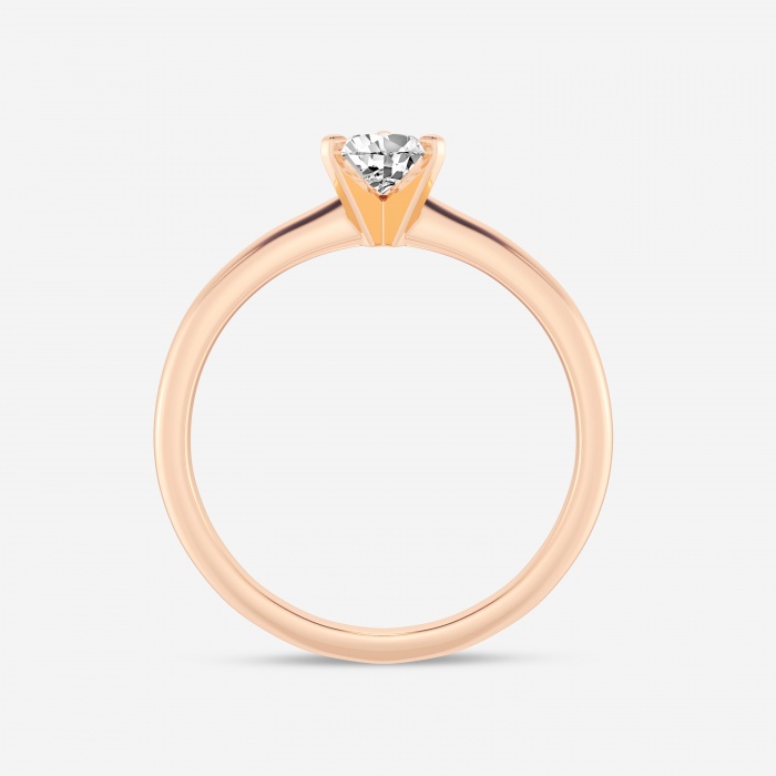 Additional Image 1 for  1/2 ctw Pear Lab Grown Diamond Classic Solitaire Engagement Ring