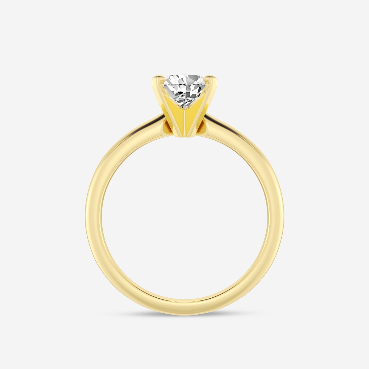 7.5 CTW Solitaire Pear-Cut Engagement Ring in 18K Gold 18K Rose Gold/VVS Lab-Grown / 7.5 / Matching Diamond Band (+$1000)