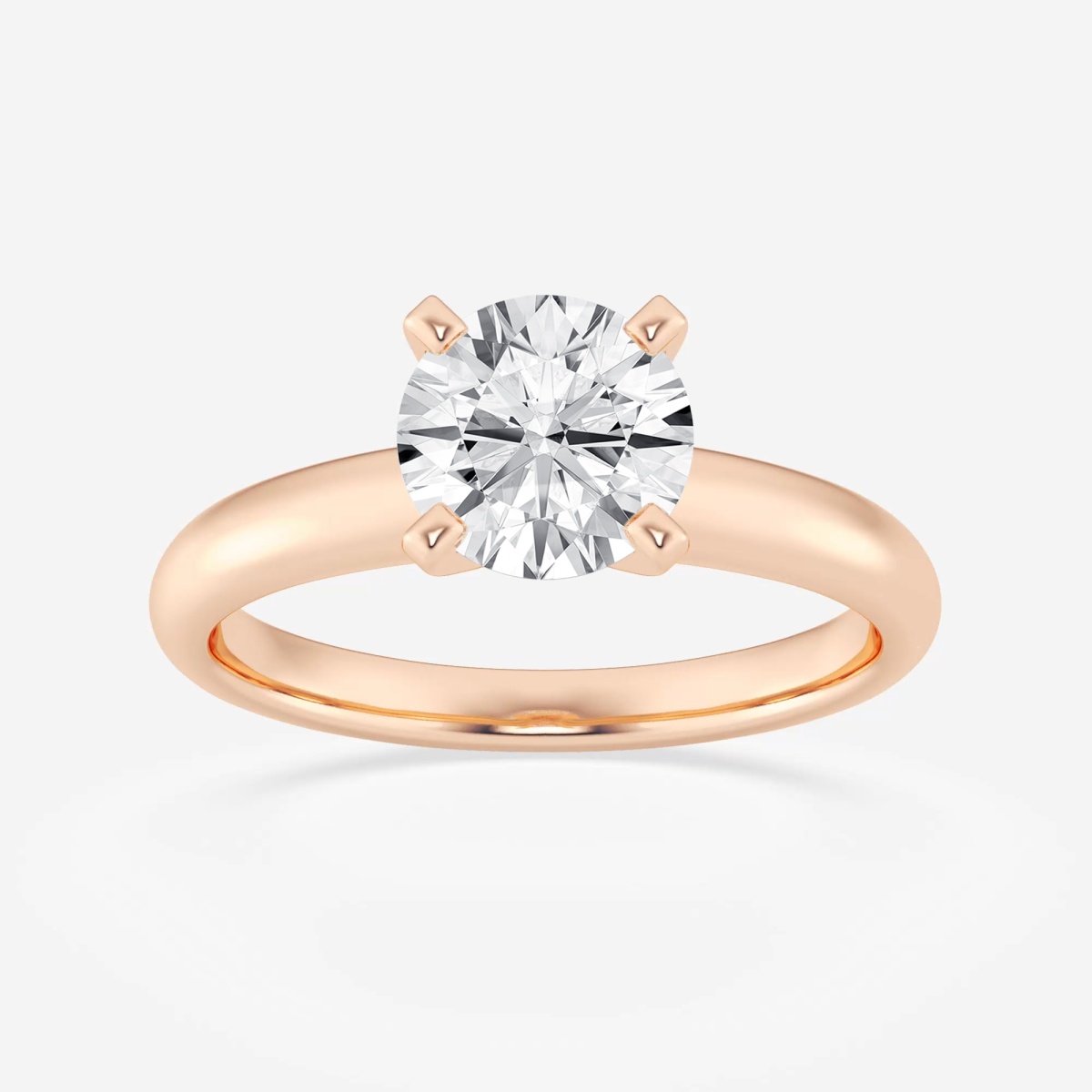1 1/2 ctw Round Lab Grown Diamond Classic Solitaire Engagement Ring