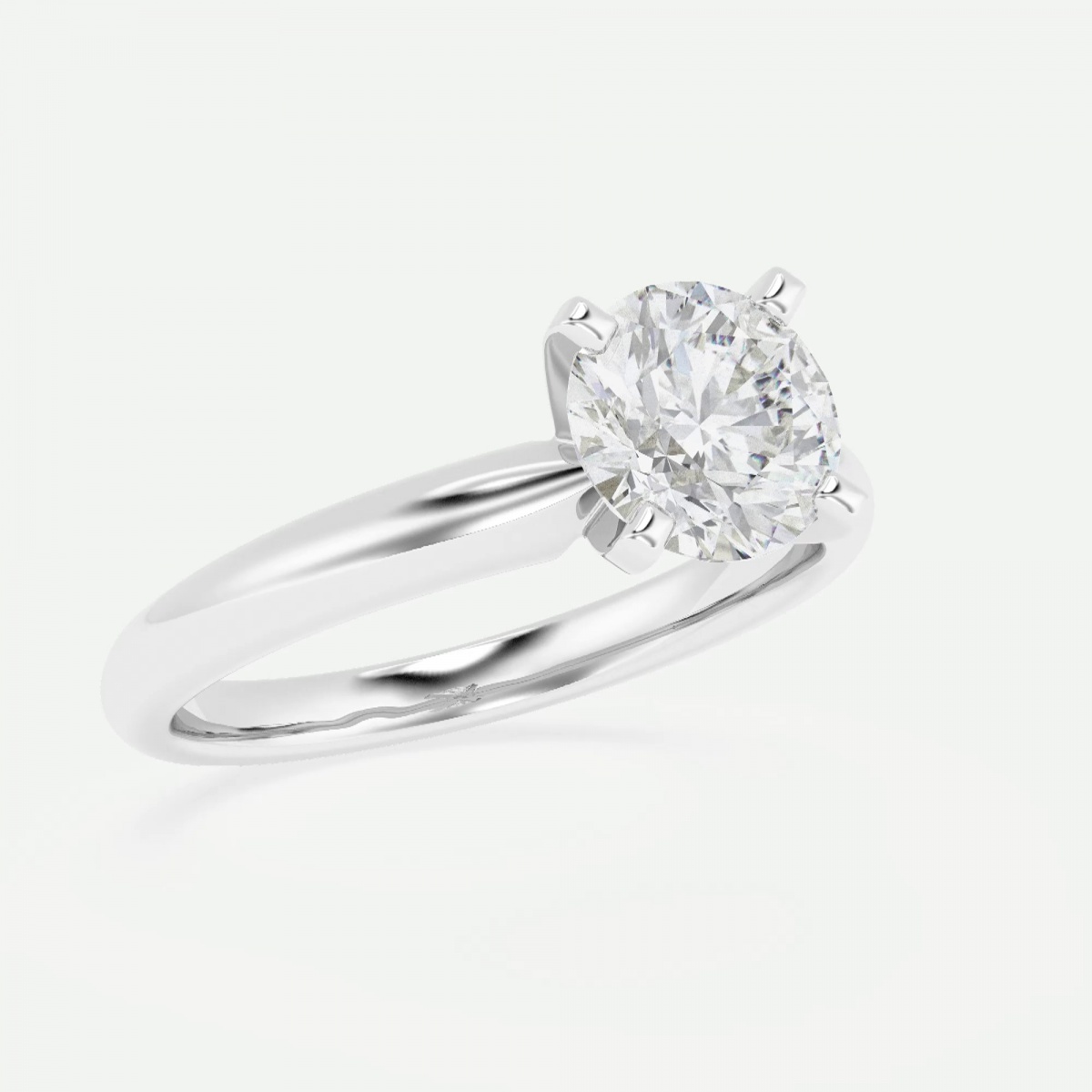 Additional Image 2 for  1 1/2 ctw Round Lab Grown Diamond Classic Solitaire Engagement Ring