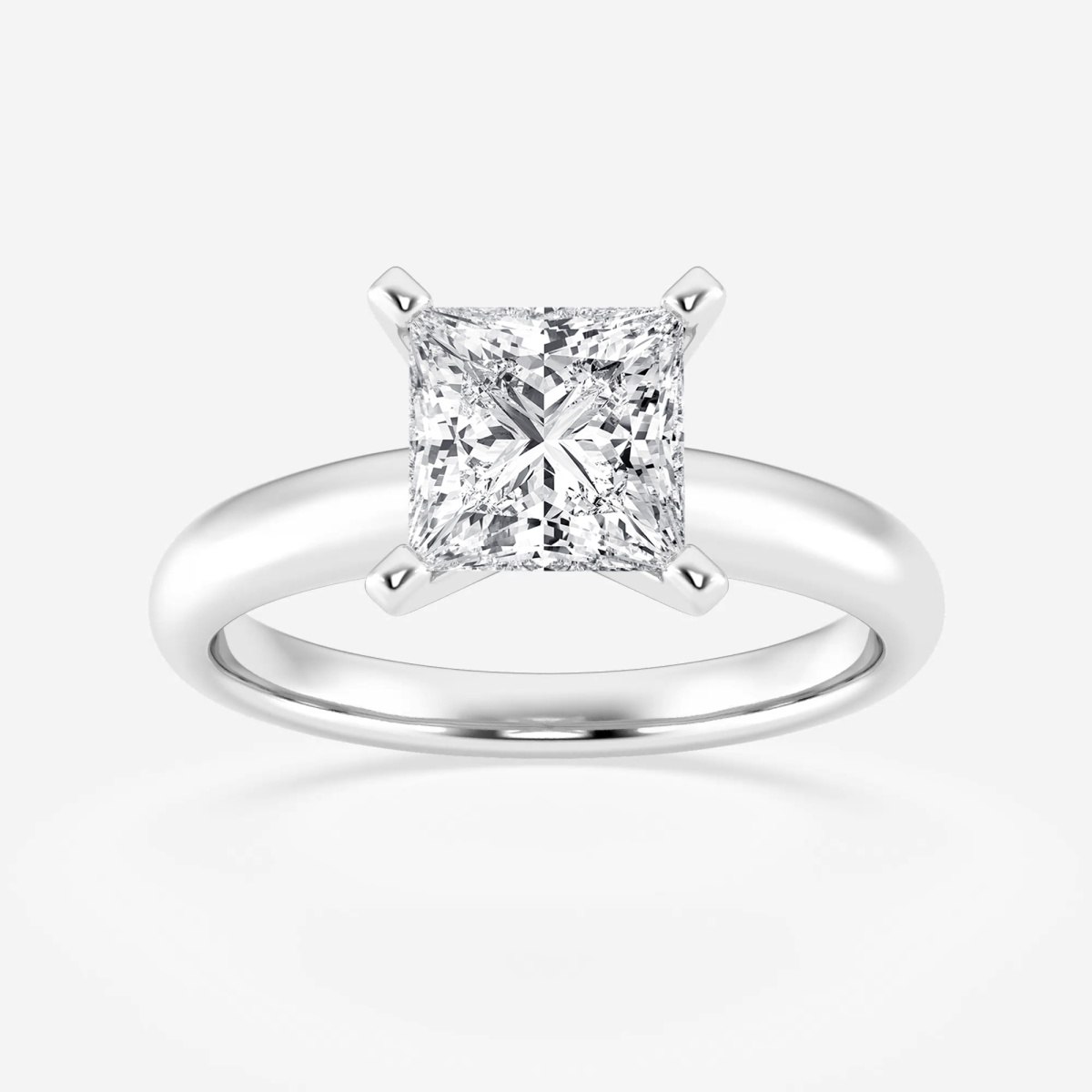 1 1/2 ctw Princess Lab Grown Diamond Classic Solitaire Engagement Ring
