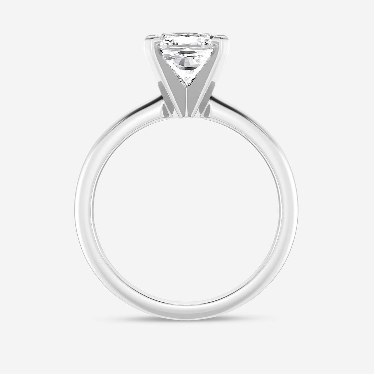 1 1/2 ctw Cushion Lab Grown Diamond Classic Solitaire Engagement Ring