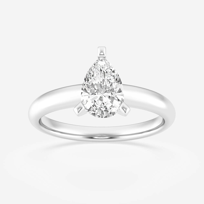 1 1/2 ctw Pear Lab Grown Diamond Classic Solitaire Engagement Ring