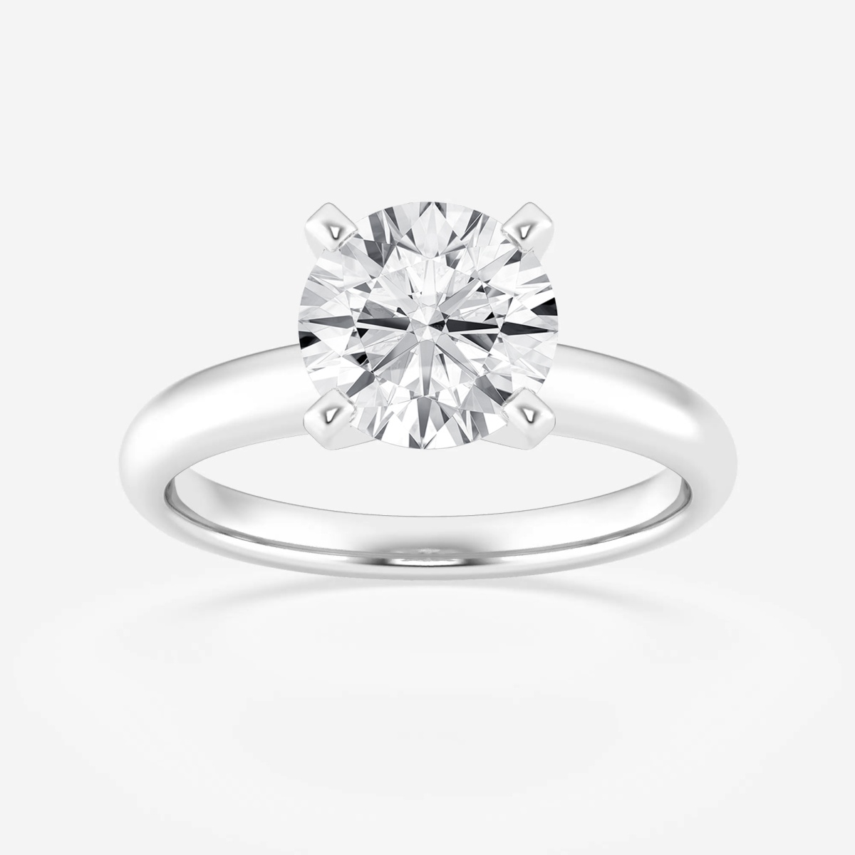 2 ctw Round Lab Grown Diamond Classic Solitaire Engagement Ring