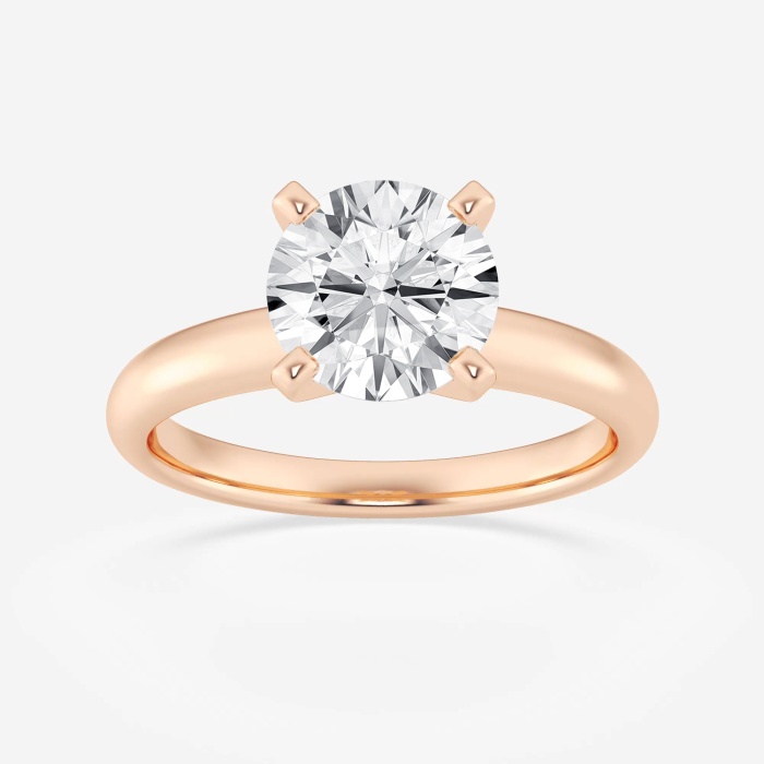 Lab Created Solitaire Engagement Rings | Grown Brilliance