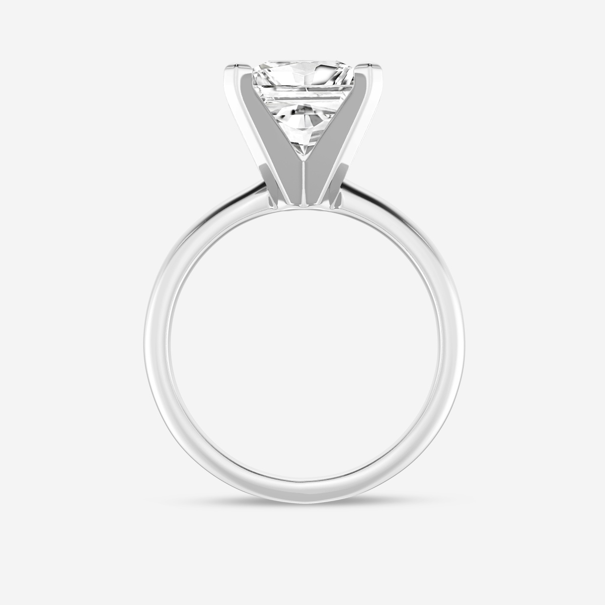 Additional Image 1 for  2 ctw Princess Lab Grown Diamond Classic Solitaire Engagement Ring