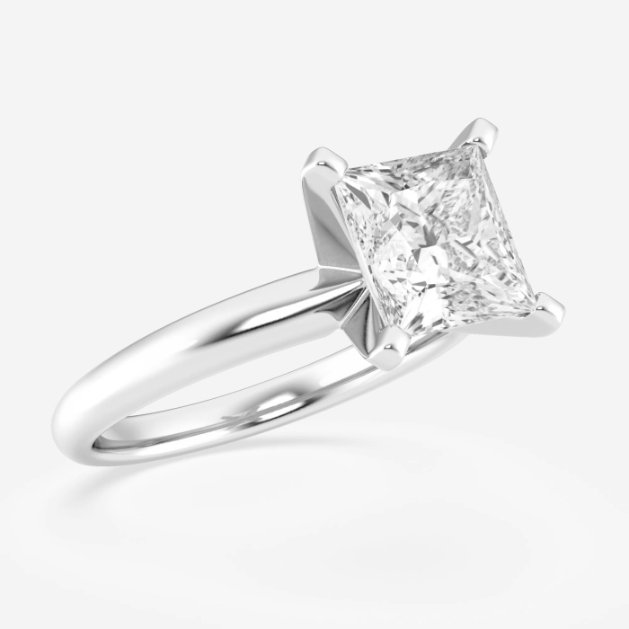 Additional Image 2 for  2 ctw Princess Lab Grown Diamond Classic Solitaire Engagement Ring
