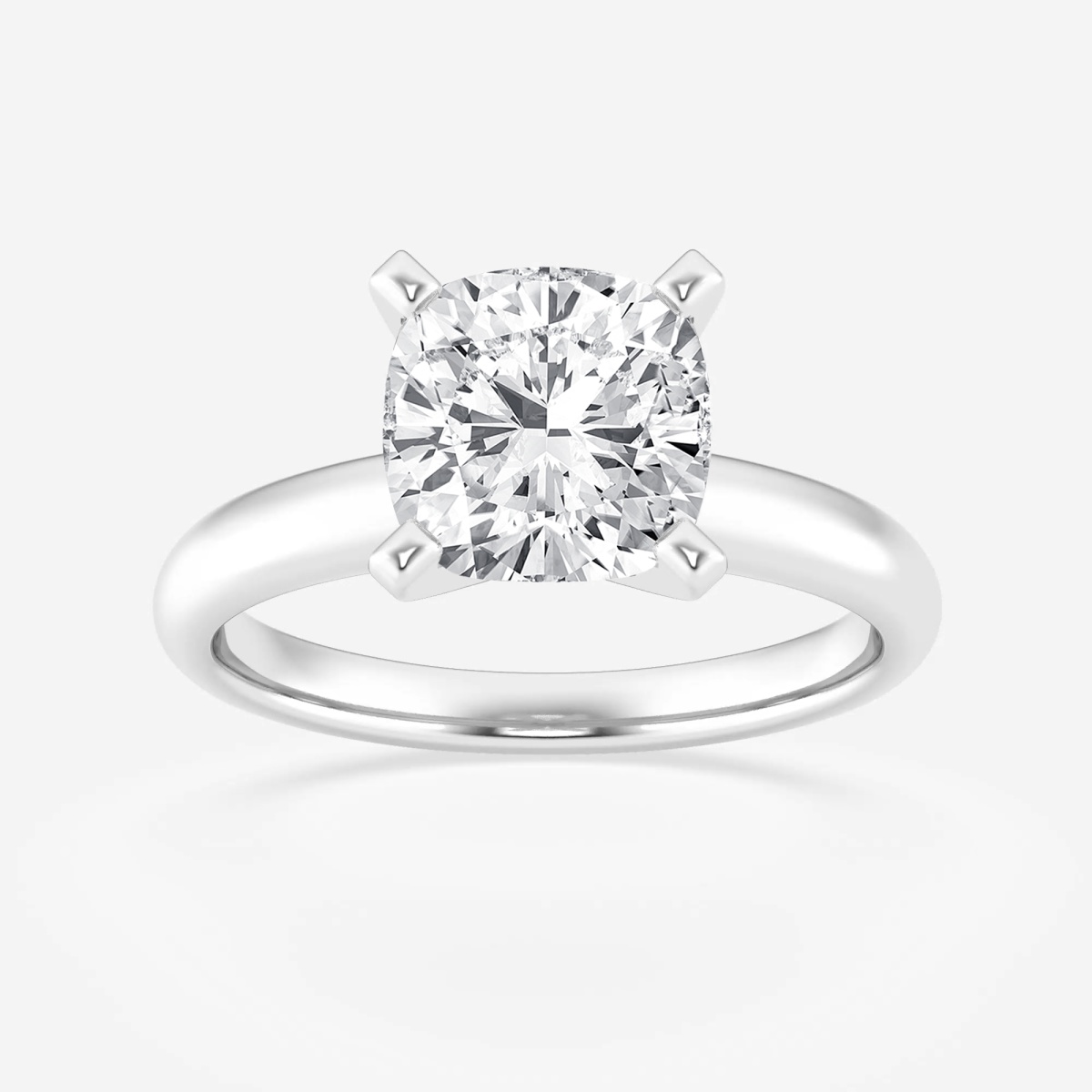 2 ctw Cushion Lab Grown Diamond Classic Solitaire Engagement Ring