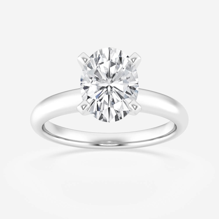 2 ctw Oval Lab Grown Diamond Classic Solitaire Engagement Ring