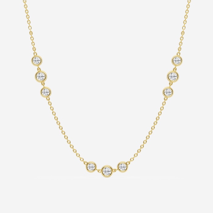 Design ID 3558 - 5 ctw Round Lab Grown Diamond Truly Custom Necklace