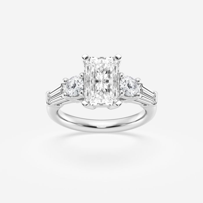 Design ID 3633 - 2 7/8 ctw Radiant Lab Grown Diamond Truly Custom Engagement Ring