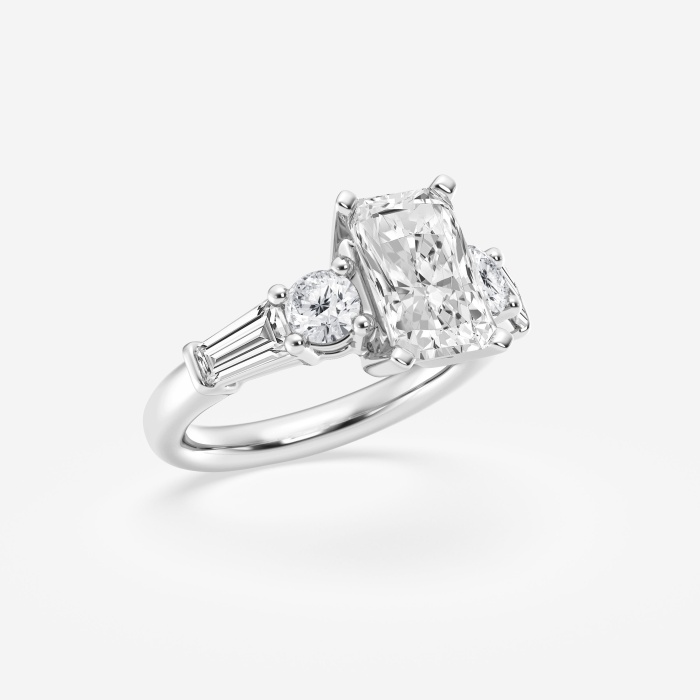 Design ID 3633 - 2 7/8 ctw Radiant Lab Grown Diamond Truly Custom Engagement Ring