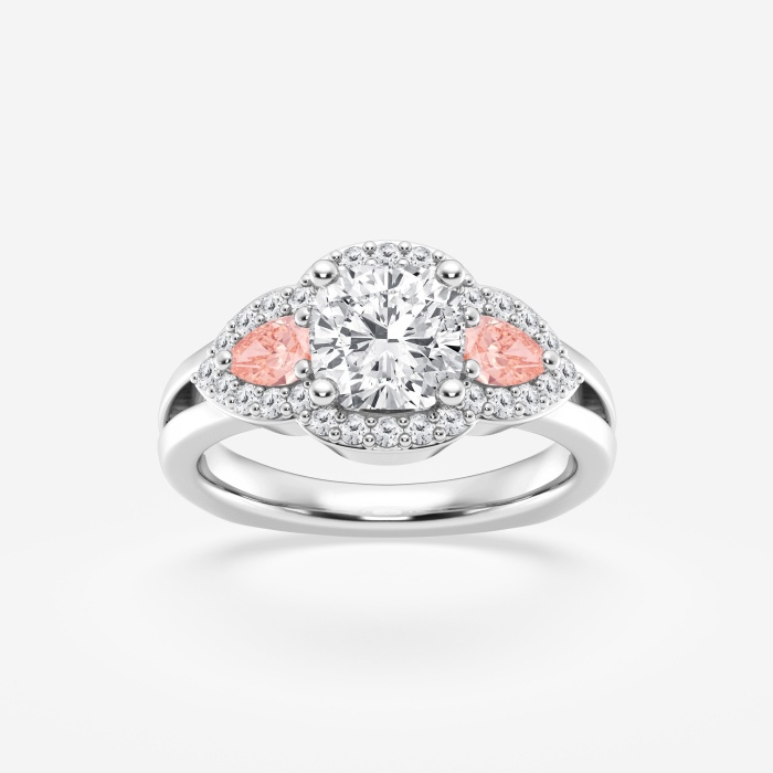 Design ID 3499 - 2 ctw Cushion Lab Grown Diamond Truly Custom Engagement Ring