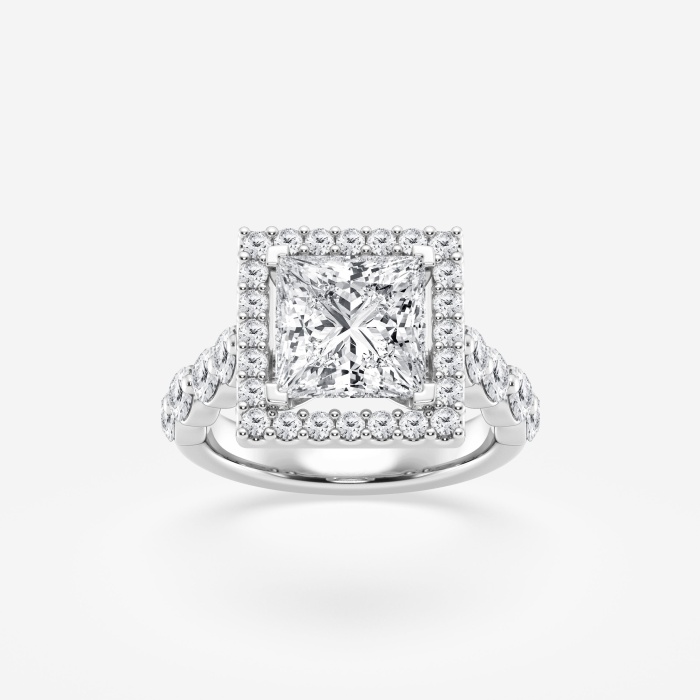 Design ID 3754 - 4 ctw Princess Lab Grown Diamond Truly Custom Engagement Ring