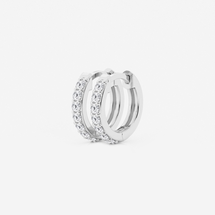 näas Round Hoop Earrings