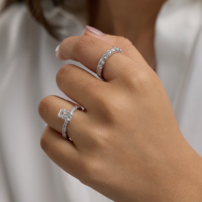 Additional Image 4 for  1 ctw Round Lab Grown Diamond Eleven-Stone Wedding Band